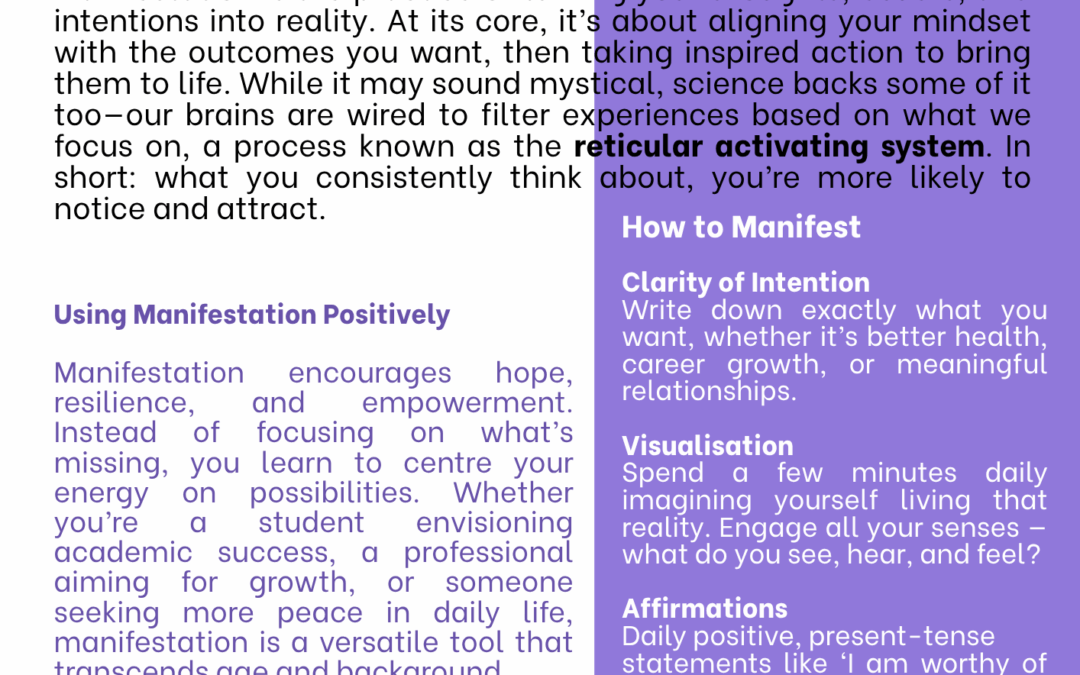 The Power of Manifestation