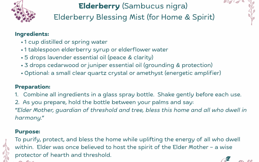 Elderberry Blessing Mist