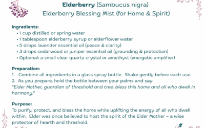 Elderberry Blessing Mist