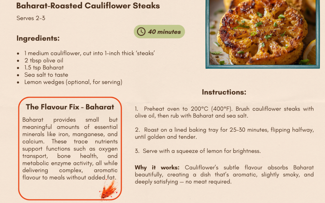 Baharat-Roasted Cauliflower Steaks