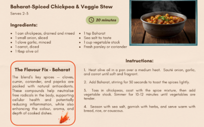 Baharat-Spiced Chickpea & Veggie Stew