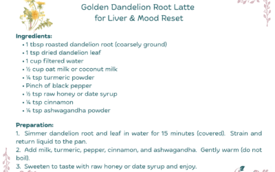 Golden Dandelion Root Latte for Liver & Mood Reset