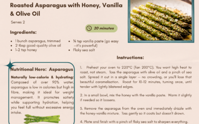 Roasted Asparagus with Honey, Vanilla & Olive Oil