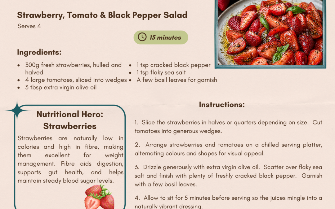Strawberry, Tomato & Black Pepper Salad