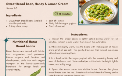 Sweet Broad Bean, Honey & Lemon Cream