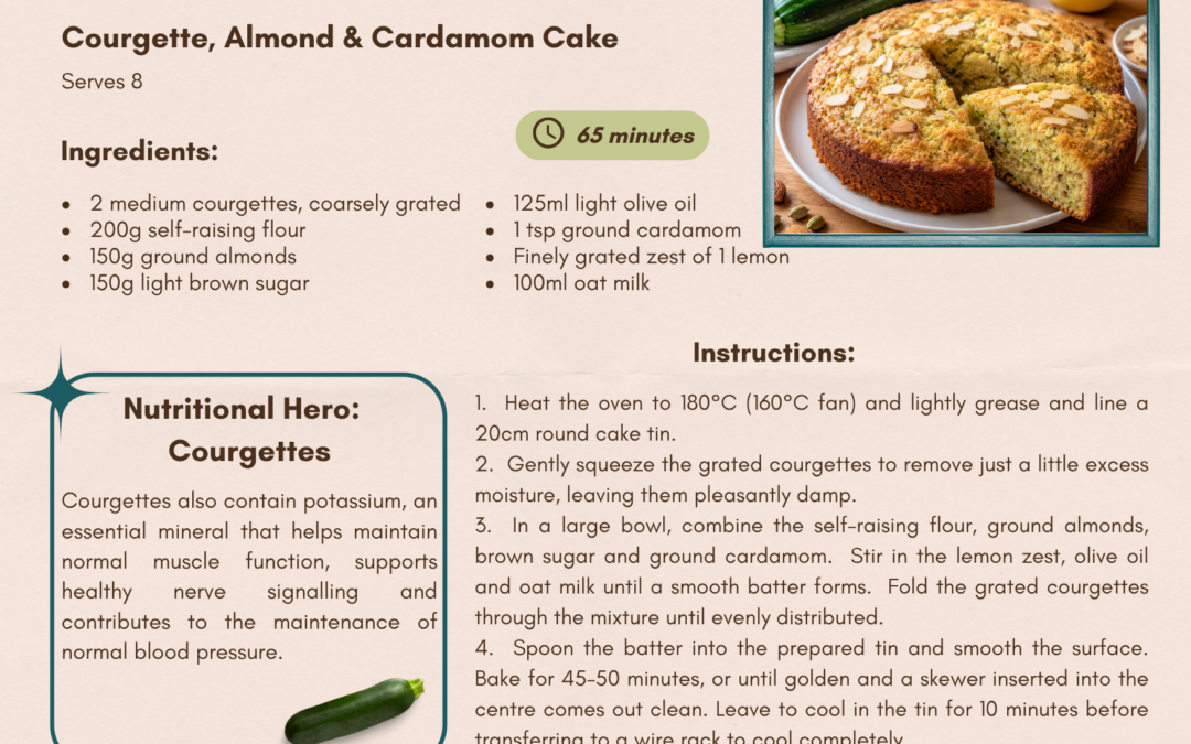 Courgette, Almond & Cardamon Cake