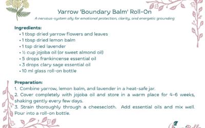 Yarrow ‘Boundary Balm’ Roll-On