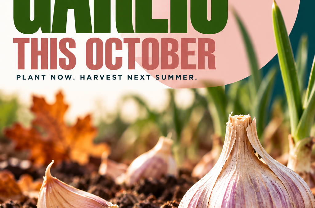 Plant GARLIC this OCTOBER. Let winter do the rest!