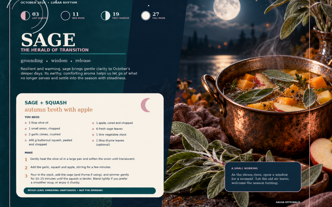 Sage & Squash Autumn Broth with Apple