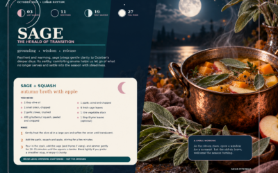 Sage & Squash Autumn Broth with Apple
