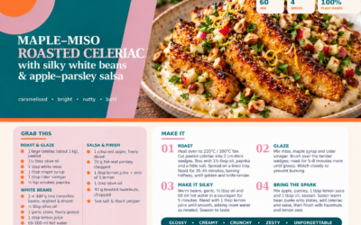 Maple-Miso Roasted Celeriac
